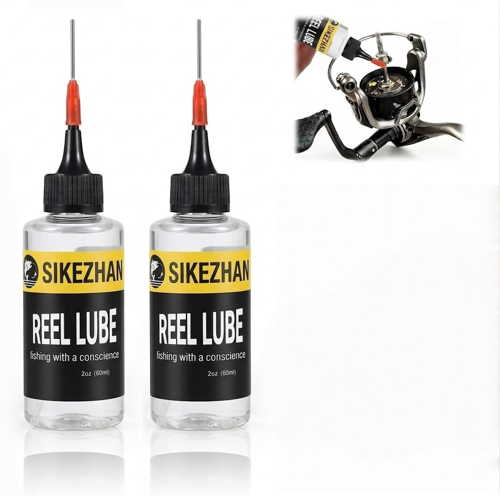 Reel Oil - SIKEZHAN 60ml Angelrollen-Schmieröl mit Nadelaufsatz für